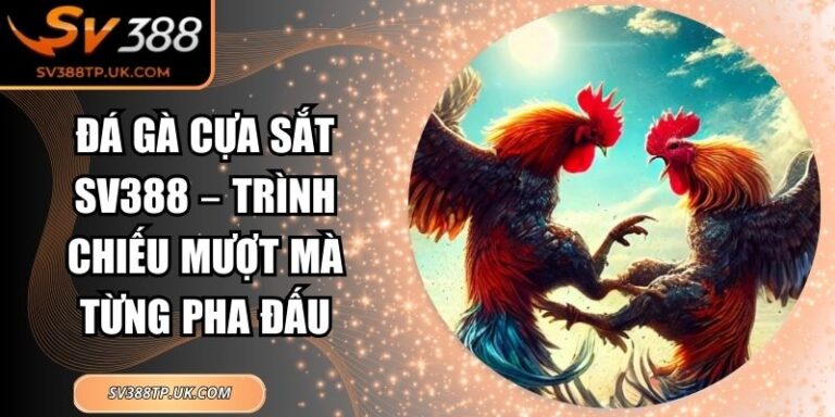 Đá Gà Cựa Sắt SV388 – Trình Chiếu Mượt Mà Từng Pha Đấu