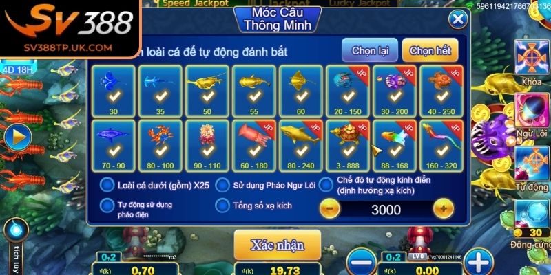 Bộ ba Jackpot Vua May Mắn SV388 quyền lực