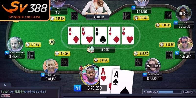 Chiến thuật chơi Poker SV388