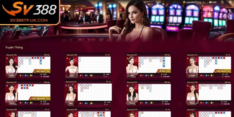 Sảnh SE SV388 và những trò chơi nổi bật